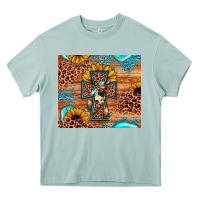 Arona leopard cross sunflower Heavy Core Tee - JahusDesignShop