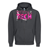 Smoke Breast Cancer Maintenance Tech Zipper Hoodie - texasbilliewilder