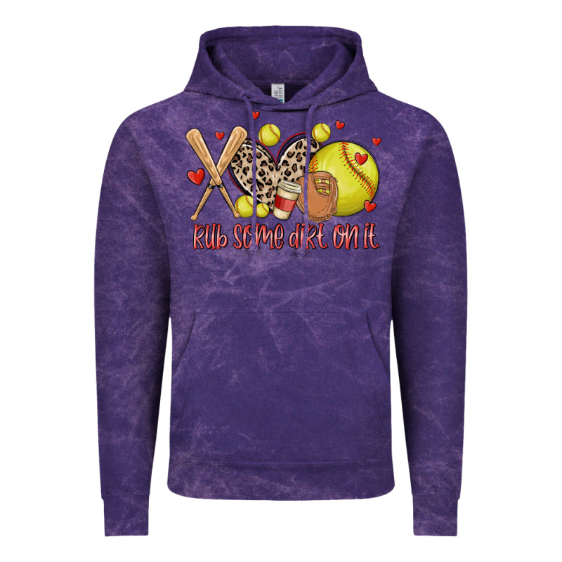 Rub Some Dirt On It Softball Vintage Hoodie by MaliasSmallBusiness | Teevron