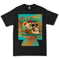 Black dead tired fueled by coffee 12 oz can cooler (regular) Premium Tee - Artiststas