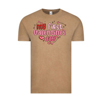 Vintage Coffee my first valentines day Vintage Tee - MaliasSmallBusiness