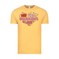 Vintage Mustard my first valentines day Vintage Tee - MaliasSmallBusiness