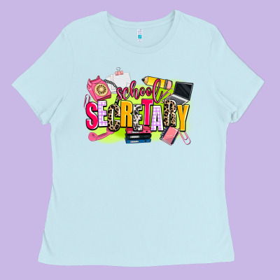 School Secretary Ladies Tee Designed By Adodesignshop
