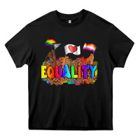 Black equality pride flags Heavy Core Tee - AdoDesignShop