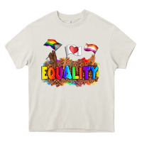 Cream equality pride flags Heavy Core Tee - AdoDesignShop