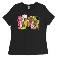 Black school secretary Ladies Tee - AdoDesignShop
