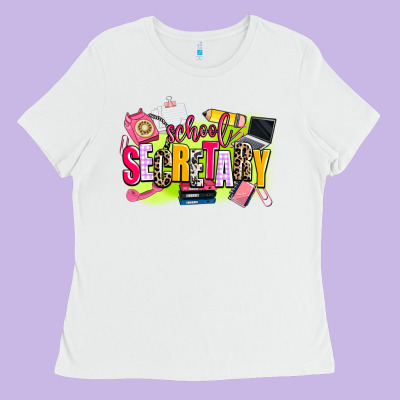 School Secretary Ladies Tee Designed By Adodesignshop