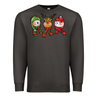 Smoke christmas reindeer polar bear snowman Premium Sweatshirt - CowGirlArtShop