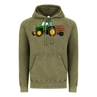 Vintage Olive farm tractor Vintage Hoodie - RanaPortraitStore