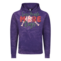 Cloud Purple less people more dogs Vintage Hoodie - MaliasSmallBusiness
