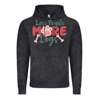 Vintage Black less people more dogs Vintage Hoodie - MaliasSmallBusiness