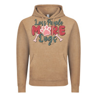 Vintage Coffee less people more dogs Vintage Hoodie - MaliasSmallBusiness