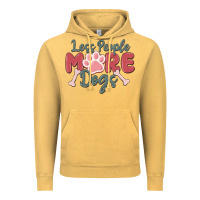 Vintage Mustard less people more dogs Vintage Hoodie - MaliasSmallBusiness