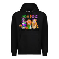 Black hocus pocus i need coffee to focus Premium Hoodie - CowGirlArtShop
