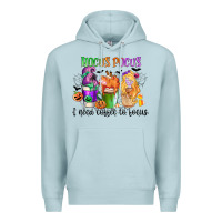 Blue Mist hocus pocus i need coffee to focus Premium Hoodie - CowGirlArtShop
