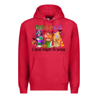 Cardinal hocus pocus i need coffee to focus Premium Hoodie - CowGirlArtShop