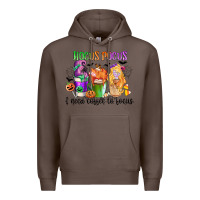Coffee hocus pocus i need coffee to focus Premium Hoodie - CowGirlArtShop