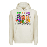 Oatmeal Heather hocus pocus i need coffee to focus Premium Hoodie - CowGirlArtShop
