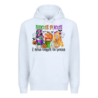 White hocus pocus i need coffee to focus Premium Hoodie - CowGirlArtShop