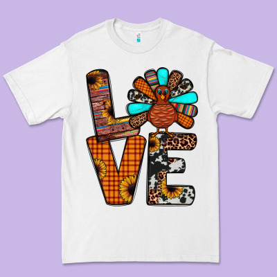 Turkey Love Premium Tee Designed By Jahusdesignshop