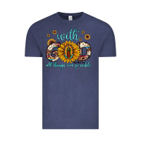 Vintage Denim with god all things are possible matthew 19 26 Vintage Tee - JahusDesignShop