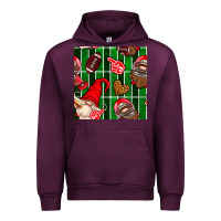 Mauve Wine american football gnomes Urban Hoodie - BundleAndBundleShop
