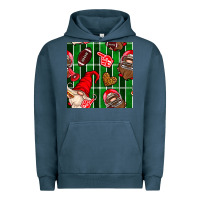 Pigment Midnight Navy american football gnomes Urban Hoodie - BundleAndBundleShop