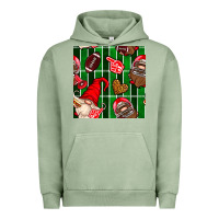 Pigment Oil Green american football gnomes Urban Hoodie - BundleAndBundleShop