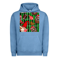 Pigment Pebble Blue american football gnomes Urban Hoodie - BundleAndBundleShop