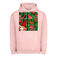 Pigment Salmon american football gnomes Urban Hoodie - BundleAndBundleShop