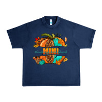 Navy Thankful grateful blessed mini pumpkin Urban Heavy Tee - NancyCooperArtShop