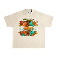 Sandshell Thankful grateful blessed mini pumpkin Urban Heavy Tee - NancyCooperArtShop