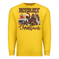 Lemon merry christmas trees Premium Sweatshirt - CowGirlArtShop