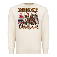 Sandshell merry christmas trees Premium Sweatshirt - CowGirlArtShop
