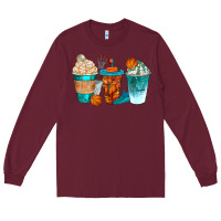 Burgundy basketball coffee cups bbs Long Sleeve Tee - BundleAndBundleShop