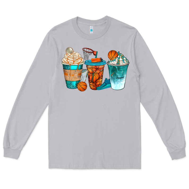 Basketball Coffee Cups Bbs Long Sleeve Tee by BundleAndBundleShop | Teevron