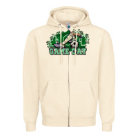 Sandshell Game day Soccer Zipper Hoodie - NancyCooperArtShop
