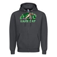 Smoke Game day Soccer Zipper Hoodie - NancyCooperArtShop