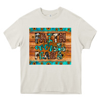 Cream faith over fear Heavy Core Tee - JahusDesignShop