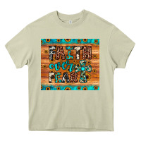 Mossy faith over fear Heavy Core Tee - JahusDesignShop