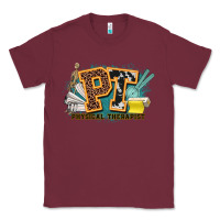 Burgundy pt physical therapist western Classic Tee - NancyCooperArtShop
