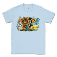 Dusty Blue pt physical therapist western Classic Tee - NancyCooperArtShop