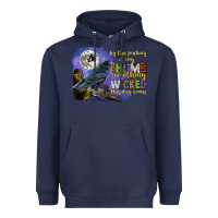 Navy something wicked this way comes Heavyweight Hoodie - CowGirlArtShop