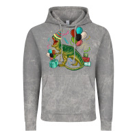 Cloud Rock party t rex Vintage Hoodie - MaliasSmallBusiness