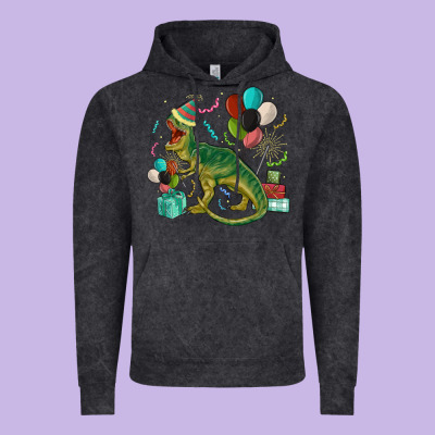 Party T Rex Vintage Hoodie Designed By Maliassmallbusiness