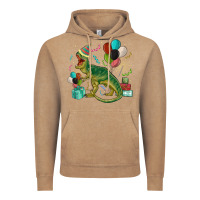 Vintage Coffee party t rex Vintage Hoodie - MaliasSmallBusiness