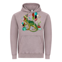 Vintage Zinc party t rex Vintage Hoodie - MaliasSmallBusiness