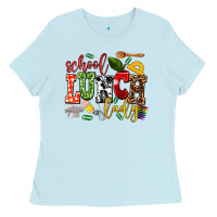 Baby Blue school lunch lady Ladies Tee - AdoDesignShop