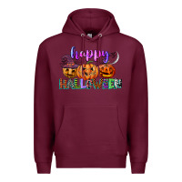 Burgundy happy halloween Premium Hoodie - CowGirlArtShop