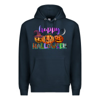 Navy happy halloween Premium Hoodie - CowGirlArtShop